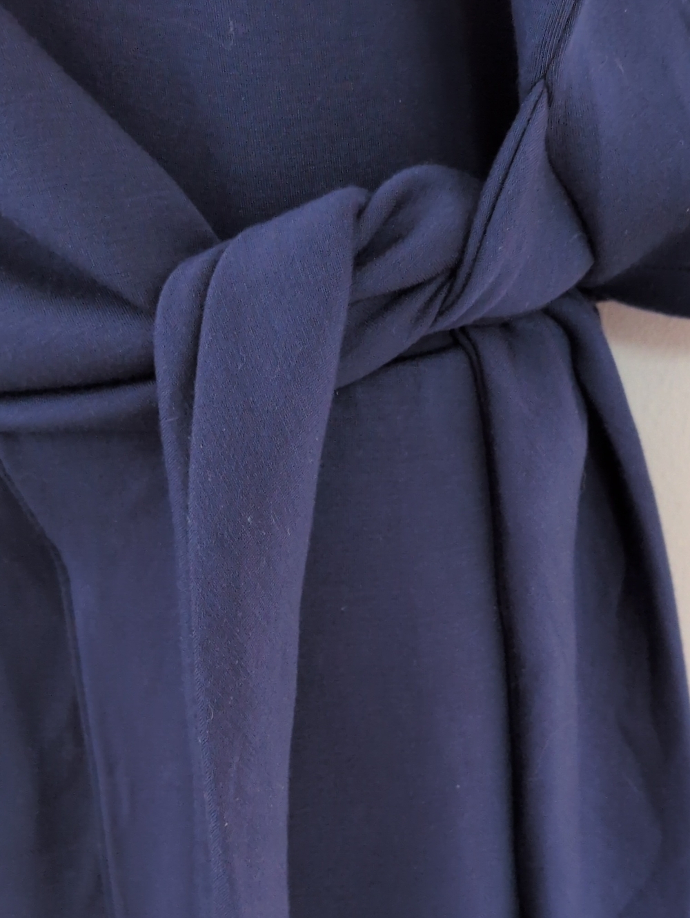SPANX AirEssentials® Tie Waist Jumpsuit Timeless Navy LP - Picture 11 of 16